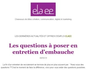 questions à se poser en entretien d'embauche