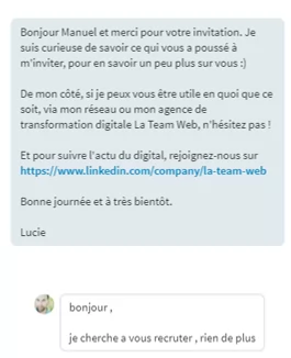 image exemple prise de contact LinkedIn